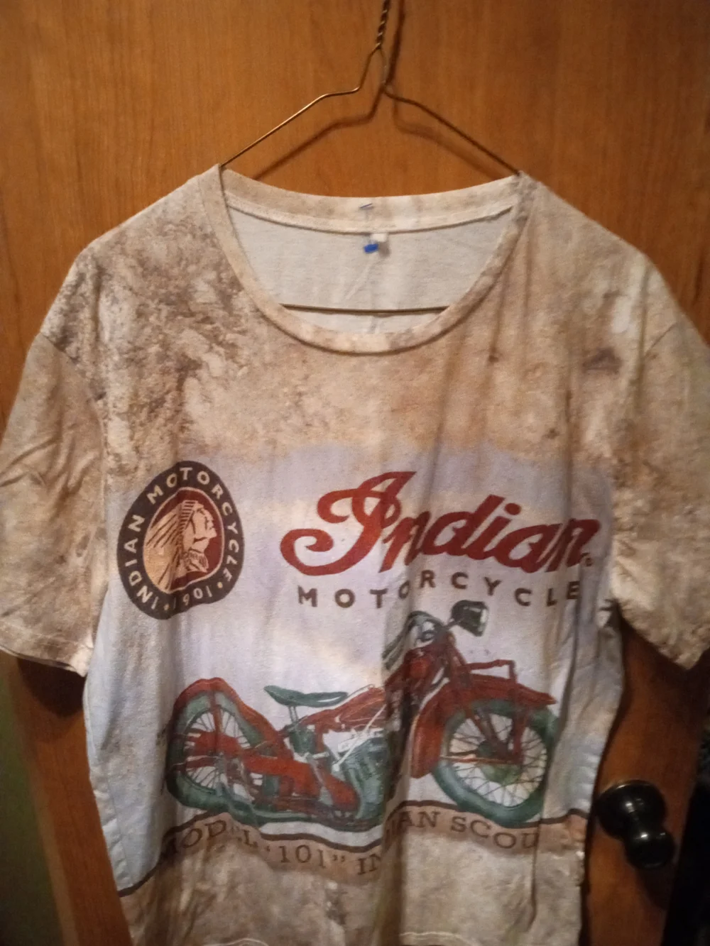 Indian Motorcycle Model 101 Scout - Tan/Brown Vintage Graphic - Picture 5 of 7